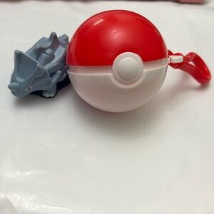 1999 Burger King Pokemon #111 Rhyhorn with Pokeball